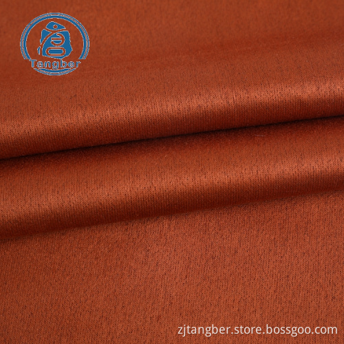 100% Polyester Knitted French Terry Faux Suede Fabric